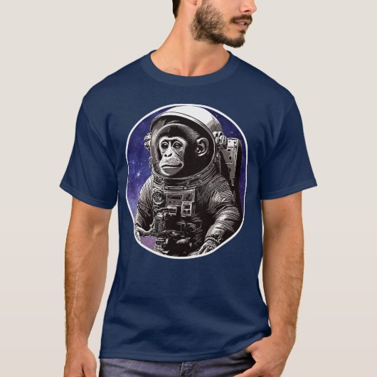 Affenastronaut T-Shirt (Vorderseite)