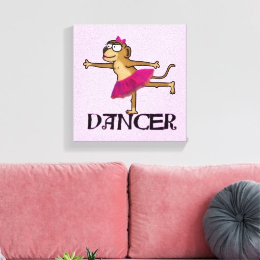 Affenballett Leinwanddruck (Insitu (Wohnzimmer))