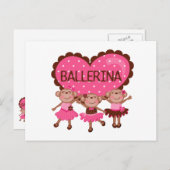 Affenballett Postkarte (Vorne/Hinten)