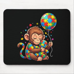 Affenballon Autismus-Bewusstsein autistische Kinde Mousepad