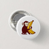 Affenbanane Liebe Button (Vorne & Hinten)