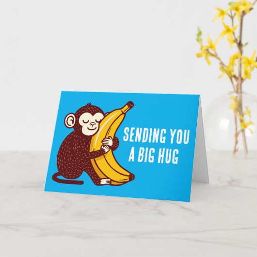 Affenbanane Liebe Karte (Gelbe Blume)