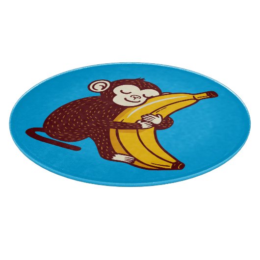 Affenbanane Liebe Schneidebrett (Ecke)