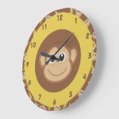 Affenbananen Große Wanduhr (Winkel)