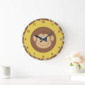 Affenbananen Große Wanduhr (Zuhause)