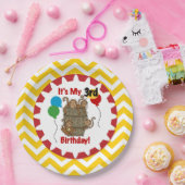 Affenbarsch 3. Geburtstagspapier-Teller Pappteller (Party)