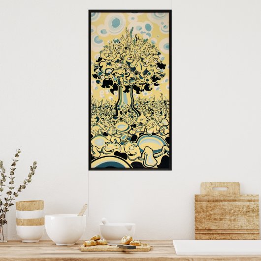 Affenbaum Poster (Küche)