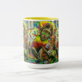 Affenbecher Zweifarbige Tasse (Mittel)