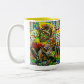 Affenbecher Zweifarbige Tasse (Links)