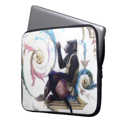 Affenblasen Laptopschutzhülle (Vorderseite Links)