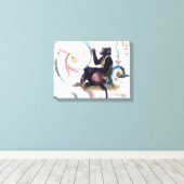 Affenblasen Leinwanddruck (Insitu (Holzboden))