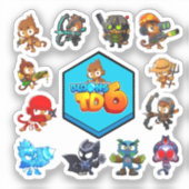 Affenblasen Td 6 Aufkleber (Vorderseite)