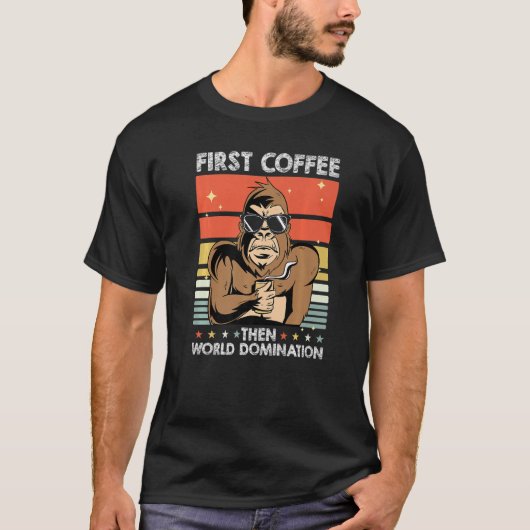 Affenbrille Tieraffe Affe Primat T-Shirt (Vorderseite)