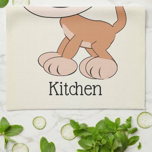 Affendesign Geschirrtuch (Gefaltet)