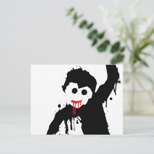 Affendripz Postkarte (Stehend Vorderseite)