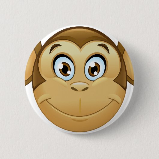 Affenemoji Button (Vorderseite)