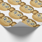 Affenemoji Geschenkpapier (Ecke)