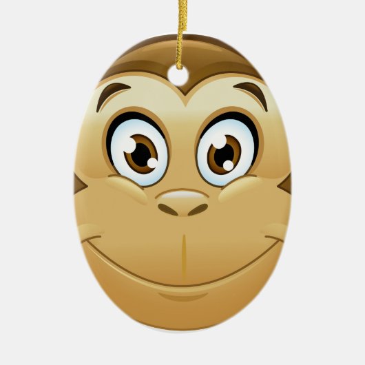 Affenemoji Keramikornament (Vorne)