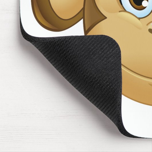 Affenemoji Mousepad (Ecke)