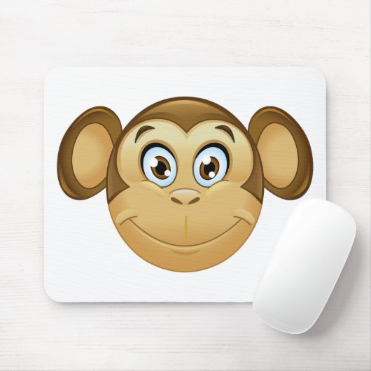 Affenemoji Mousepad (Mit Mouse)