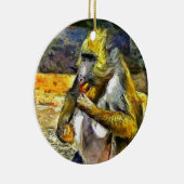 Affenessen Keramik Ornament (Rechts)