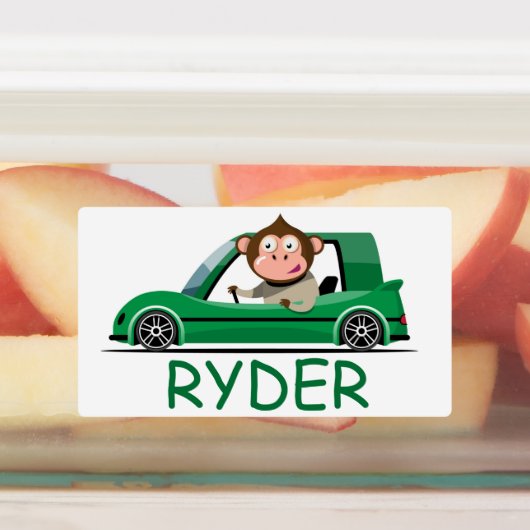 Affenfahrer Etiketten (Befestigt)