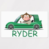 Affenfahrer Etiketten (Design 1)