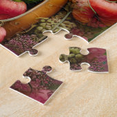 Affenfamilie in Blau Puzzle (Seite)