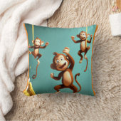 Affenfamilie Kissen (Decke)