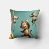 Affenfamilie Kissen (Rückseite)