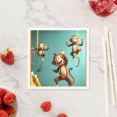 Affenfamilie Serviette (Beispiel)