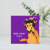 Affenfarbe Einladung (Stehend Vorderseite)