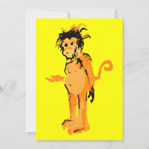 Affenfarbe Einladung