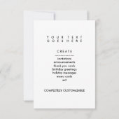 Affenfarbe Einladung (Rückseite)