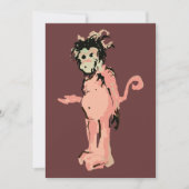 Affenfarbe Einladung (Vorderseite)