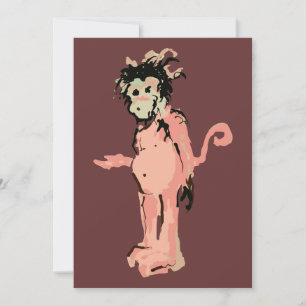 Affenfarbe Einladung