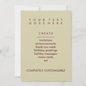 Affenfarbe Einladung (Rückseite)