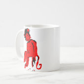 Affenfarbe Kaffeetasse (Vorderseite Links)