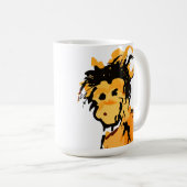 Affenfarbe Kaffeetasse (VorderseiteRechts)