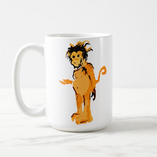 Affenfarbe Kaffeetasse (Links)