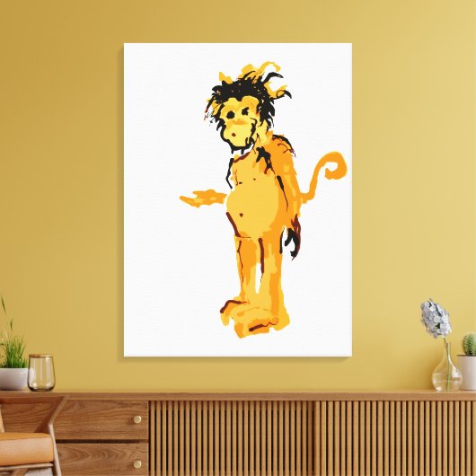 Affenfarbe Leinwanddruck (Insitu (Wohnzimmer))