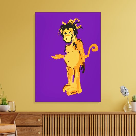 Affenfarbe Leinwanddruck (Insitu (Wohnzimmer))