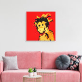 Affenfarbe Leinwanddruck (Insitu (Wohnzimmer))