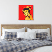 Affenfarbe Leinwanddruck (Insitu (Schlafzimmer))