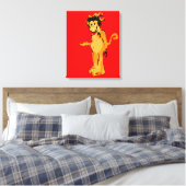 Affenfarbe Leinwanddruck (Insitu (Schlafzimmer))