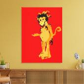 Affenfarbe Leinwanddruck (Insitu (Wohnzimmer))