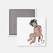 Affenfarbe Magnet (Vorderseite/Rückseite)