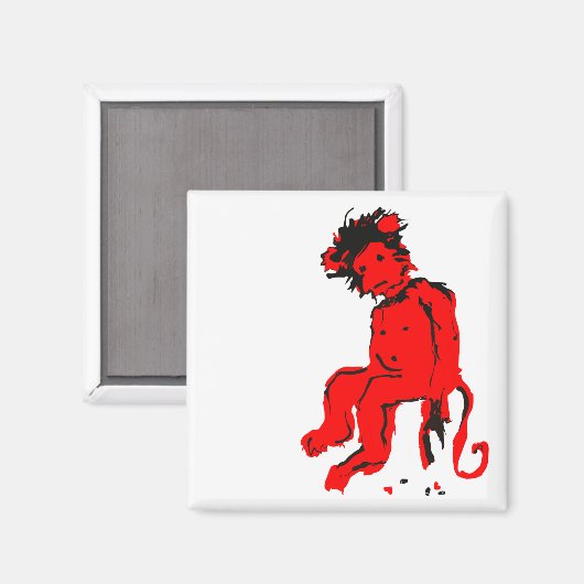 Affenfarbe Magnet (Vorderseite/Rückseite)