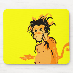 Affenfarbe Mousepad