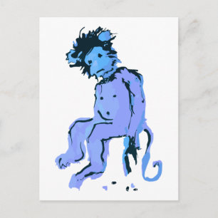 Affenfarbe Postkarte